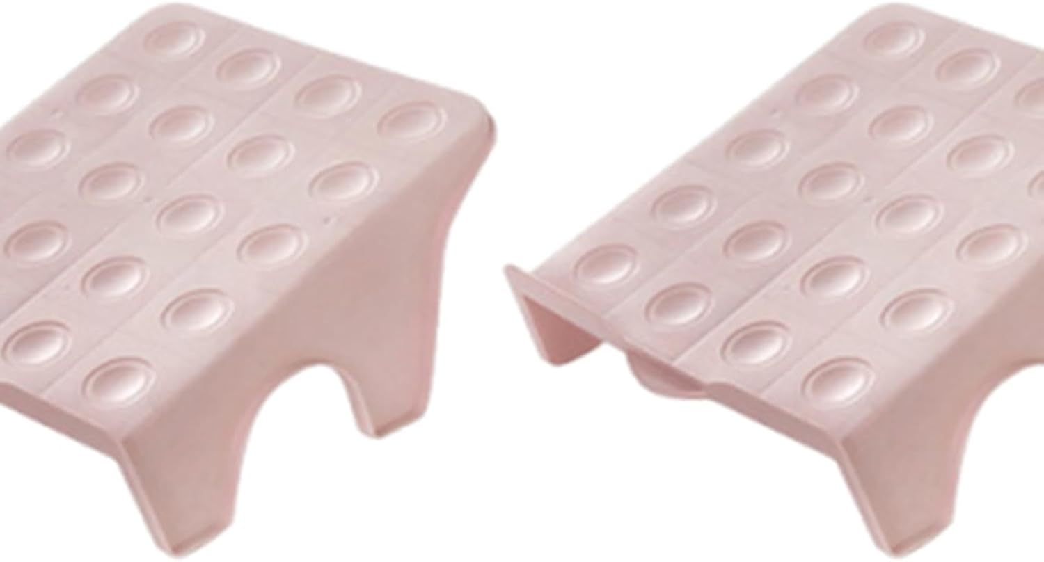 Yajuyi 10 Pieces Shoe Rack,Organizer Display Stand Accessories for Entryway Garage Bedroom, Pink