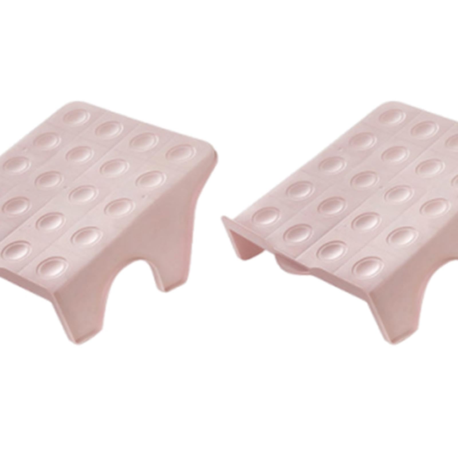 10Pcs Shoe Rack Organization Storage Shelf Display Stand for Entryway Garage Pink