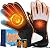 Heated Gloves for Men Women Upgraded 4000mAHx2 Rechargeable Heated Gloves with Touchscreen, Waterproof Non-Slip Electric Heating Winter Gloves for Skiing, Snowboarding, Hiking, Outdoor Work Sports