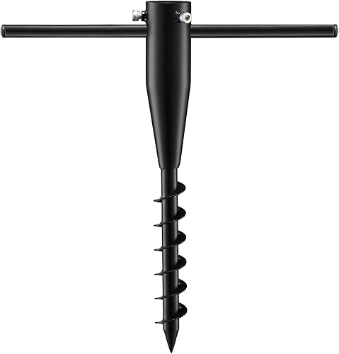 COCONUT Ancla de arena para paraguas, base de soporte portátil para sombrilla de playa, resistente, resistente al viento, sin excavación en espiral,