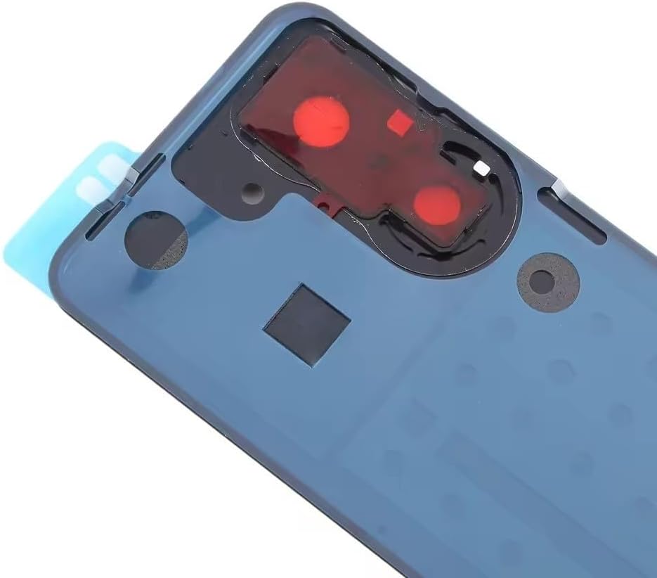 for Asus Zenfone 9 Back Glass Battery Door Cover Replacement, Rear Housing Case with Camera Lens, for Zenfone 9 AI2202 Rear Glass Panel Back Cover Repair Parts (White)