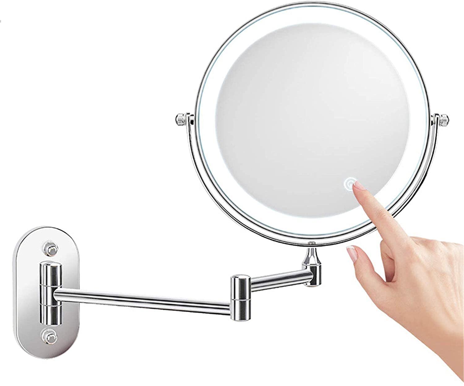 Miroir de salle de bain éclairé AMUCK pour un maquillage parfait