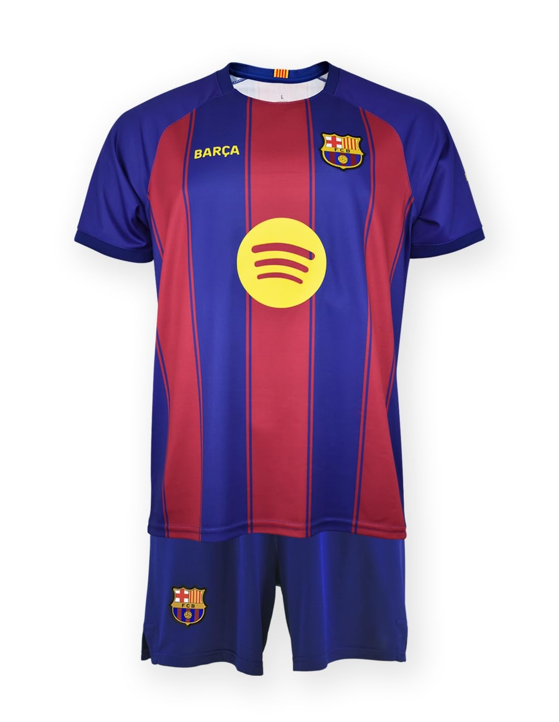 FCB Dostosuj swój zestaw FC Barcelona Junior Koszulka i Spodnie 25/26 - Oficjalna replika