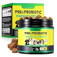 Probiotika Hunde, Hunde Probiotika für Darm Gesundheit (120 Stück, 370g), Probiotische Ergänzungen für Hunde - Hilfe Darmprobleme, Unterstützung der Immunfunktion, Saisonale Allergie, für Alle Hunde