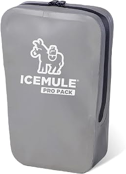 ICEMULE Pro Accessory Storage Pouch Water Resistant, Travel Sized, Camping Accessory Storage Pouch and Dry Bag, Perfect for Hiking, Camping, and Beach-Going, Grey