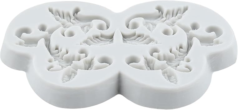 Baroque Scroll Lace Silicone Molds Leaf Vine Polymer Clay Mold