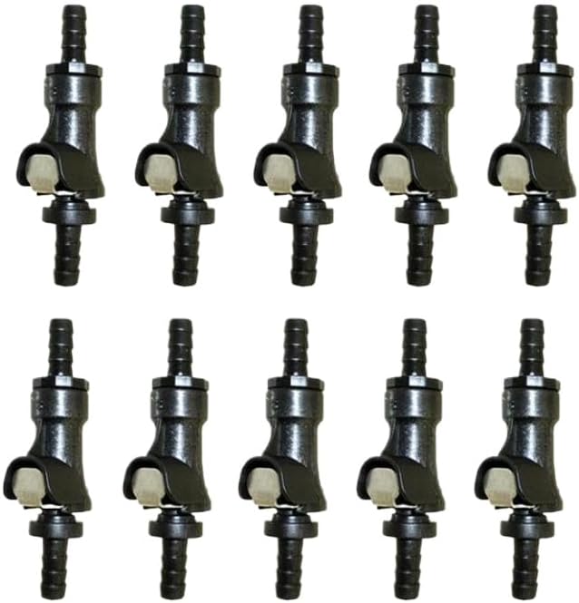 Fuel Gas Line Quick Connect Disconnect 5 16 Inch Single Shut Off Compatible With Automotive Motorcycle Parts(10 PCS)