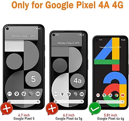 AOKUMA Google Pixel 4A 4G Tempered Glass Screen Protector, [2 Pack] Premium Quality Guard Film, Case Friendly, Shatterproof, Shockproof, Scratchproof oilproof