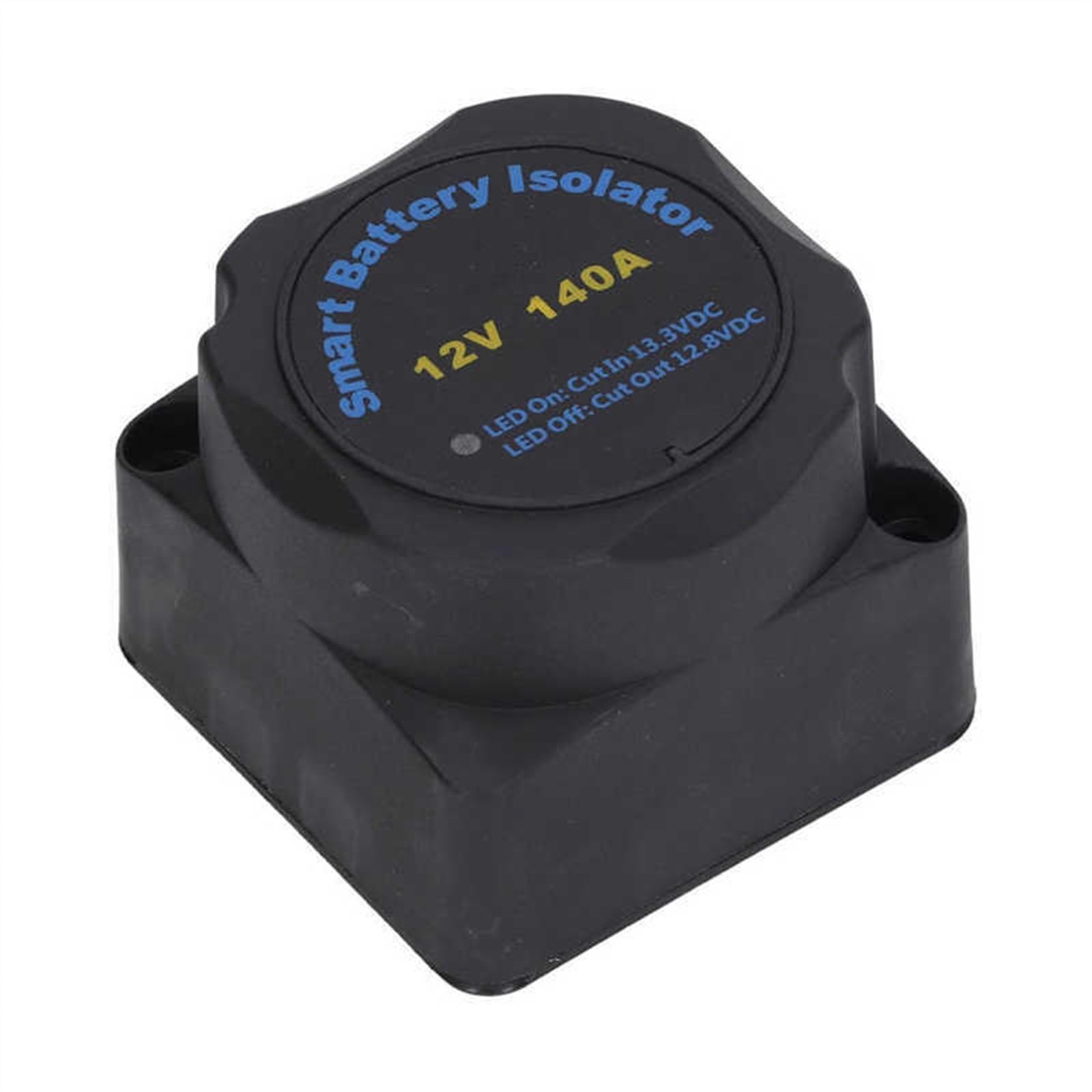 Kit de aislador de batería inteligente, relé sensible al voltaje, cargador automático doble completo, aislador de batería de 12V 140A