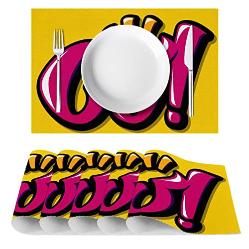 Sets de table anti-chaleur Go Yellow pour protéger efficacement vos meubles en bois - 3