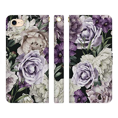 Ruuu iPhone SE ��2���� SE2 ��3���� SE3 �蒠�^ �X�}�[�g�t�H�� �P�[�X �J�o�[ iPhoneSE �ԕ� �{�^�j�J�� X �u���b�N �p�[�v�� �� ���� �t�����[ �t���[���� �A���e�B�[�N ���B���e�[�W ������ �s�I�j�[ �V���N���N 