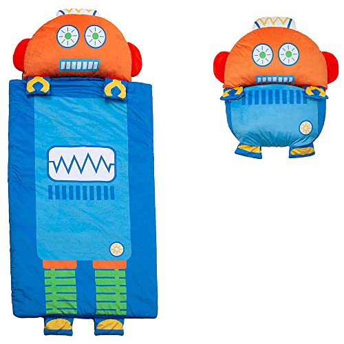 Image of Kid's Nap Buddies Character Preschool Nap Mat, Toddler Sleeping Bag with Pillow for Daycare, Ages 3+