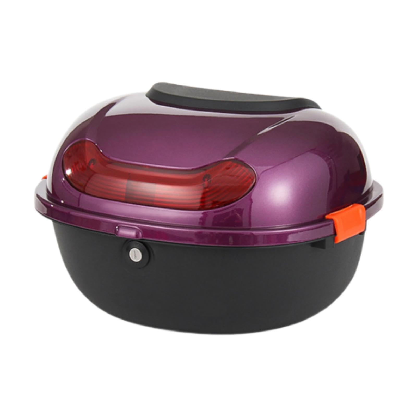 kowaku Motorcycle Trunk Box, Motorbike Luggage Case, Premium, Waterproof, Lockable Large Capacity Travel Luggage Motorcycle Case, Bright Purple