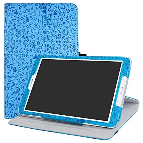 LFDZ Rotating PU Leather Case for Galaxy Tab E 9.6 Cover
