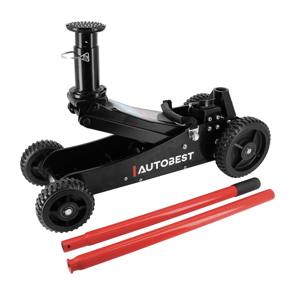 Autobest Cric Pro hydraulique Roulant - Tout Terrain - 2 tonnes - Levage de 152 à 595mm