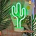 Cactus Neon Light Wall Decor Neon Signs for Bedroom Kids with Table Stand Battery and USB Powered Night Light Home Decoration