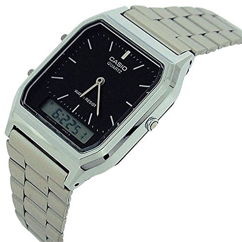 Relógio Masculino Anadigi Casio AQ-230A-1DMQ - Prata