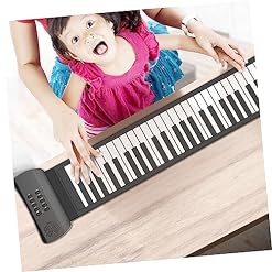 SHOWERORO Roll Piano Piano Électrique Clavier Électronique Clavier Pliable Instruments Pour Adultes Piano De Voyage Clavier Piano Pour Adultes Claviers Silicone Pliable Piano Enroulable – Image 5