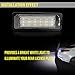 Safego Luz de matrícula LED para Coche Lámpara Número Placa Luces 2835...