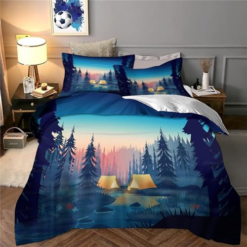 Housse de couette chat calico 3D imprimée en microfibre super douce