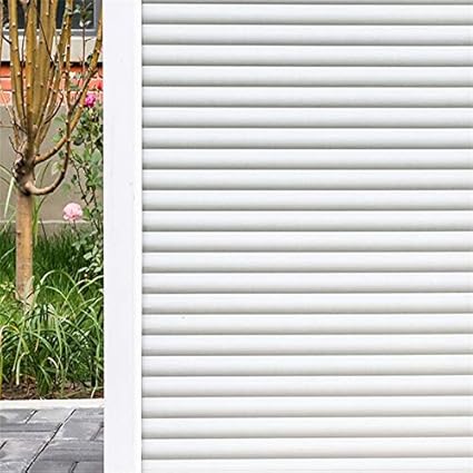 LMKJ Película esmerilada con Obturador, celofán de privacidad Opaco Autoadhesivo electrostático, película para decoración de Ventanas de Oficina y hogar A26 60x100cm