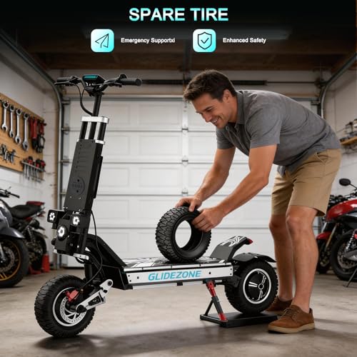 Image of YING LU GD83 Electric Scooter, 5600W Dual Motor Adult Electric Scooter, 50 MPH High Speed, 60V 30Ah Long Range 60 Miles, Dual Suspension,11 inch Off-Road Tires, E Scooter with NFC Unlock (5600W 60v)