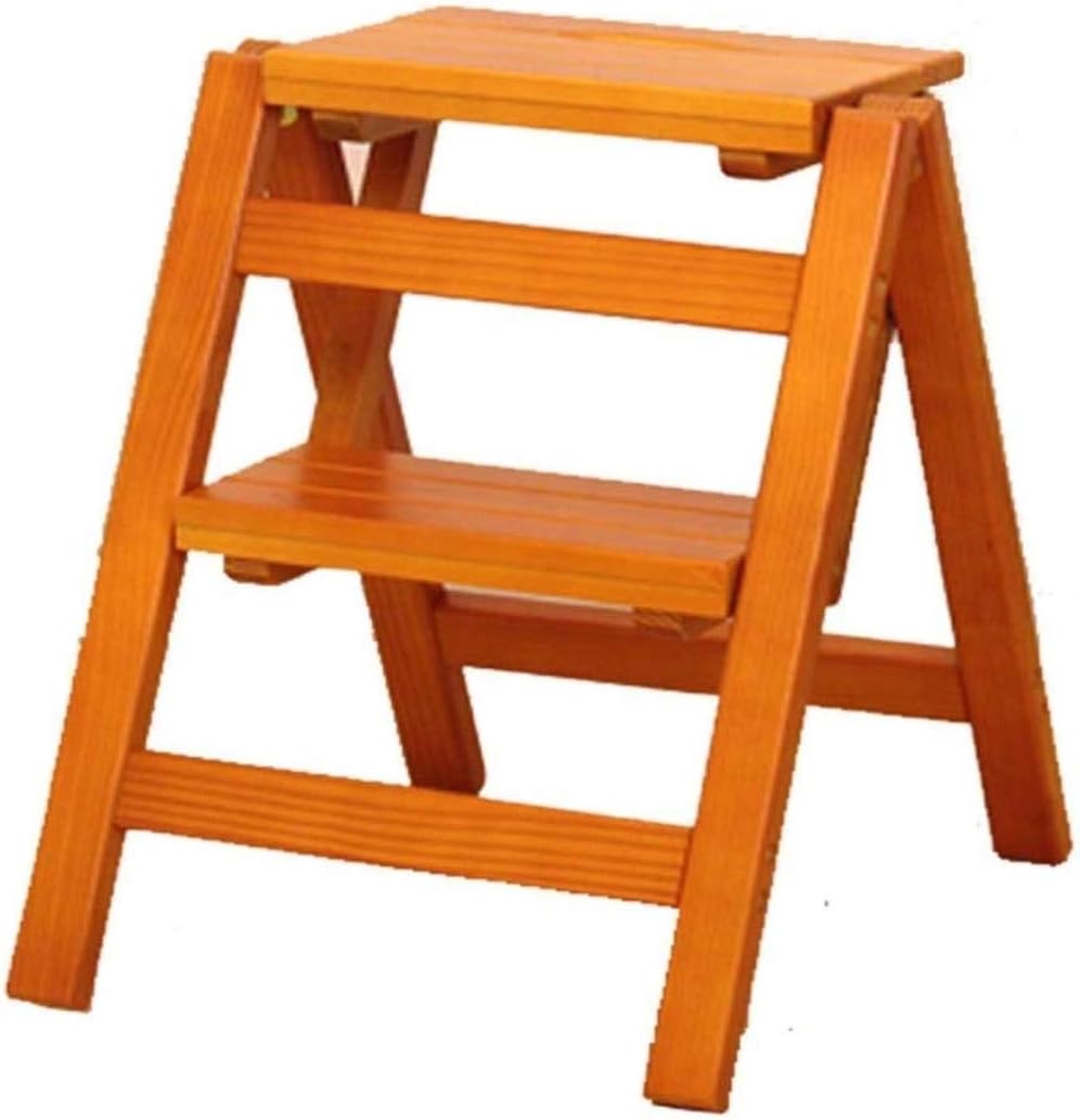 Solid Wood Household Multi-Function Folding Step Ladder Indoor Herringbone Ladder Thickening Step Stool Stair Chair