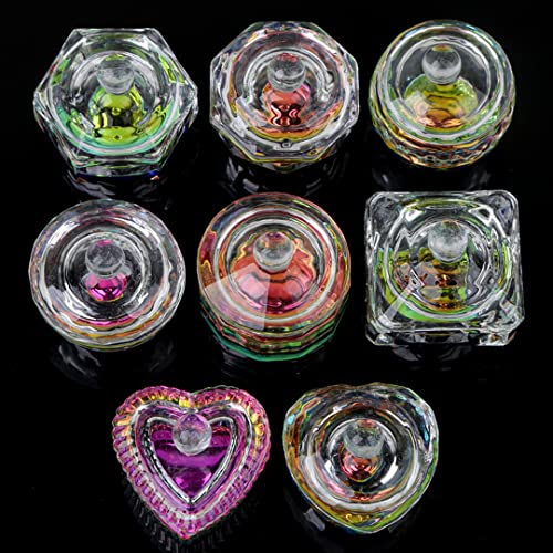 2 Pzas Multicolor Dappen Dish Nail Art con Tapa miniatura 2
