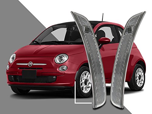 Depo Front Euro Clear Bumper Side Marker Reflector Light Fit For 2011-2017 Fiat 500 #TOP26