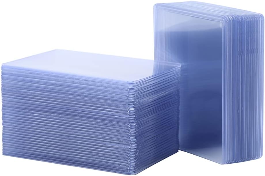 Card Sleeves, 3 x 4 Inch Toploader Card Protector Trading Card Topload Holder Card Protector Holder for Superstar Pokemon, Sports, MTG, Yugioh Card (60PCS) : Office Products