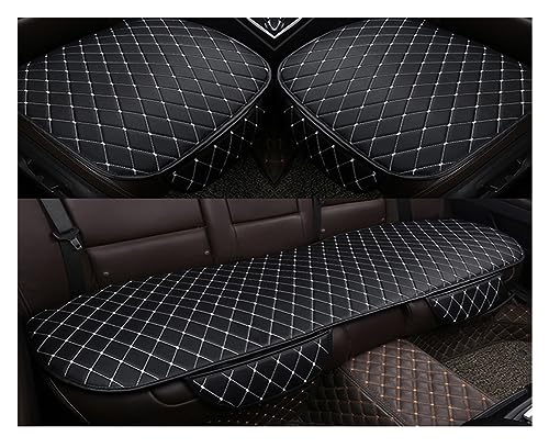 Housse de siège universelle en PU noir et blanc pour Peugeot 206 307SW 407 3008
