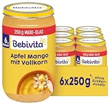 Bebivita Apfel-Mango mit Vollkorn, 6er Pack (6x250g)