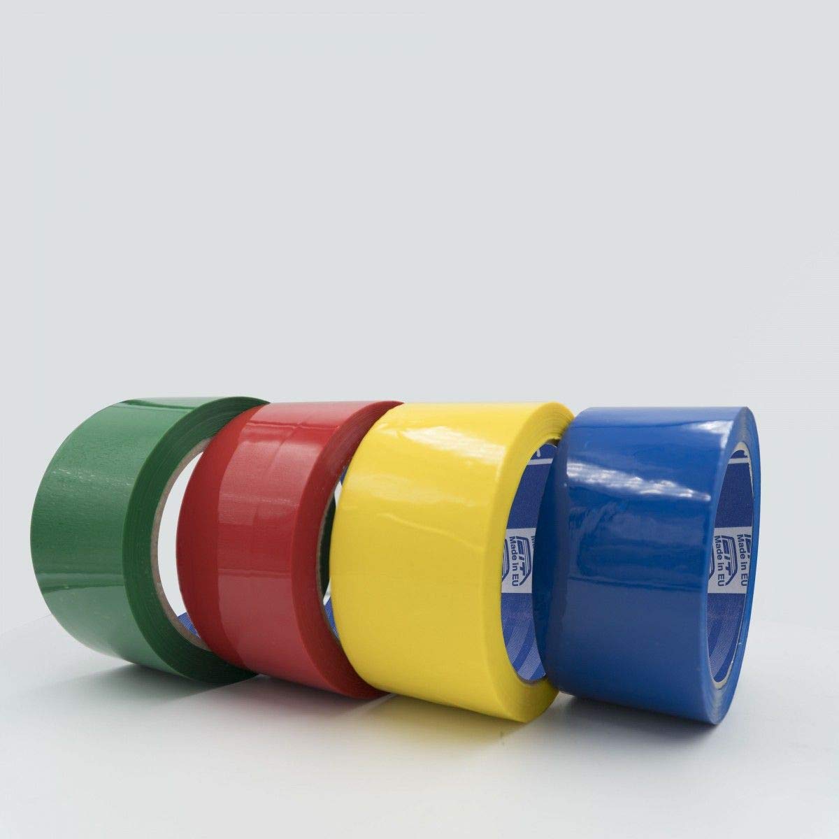 StickersLab - Nastro Adesivo per imballaggio acrilico colorato silenzioso in PPL - 66 mt x 50 mm (50mm x 66MT (36 rotoli), Verde)
