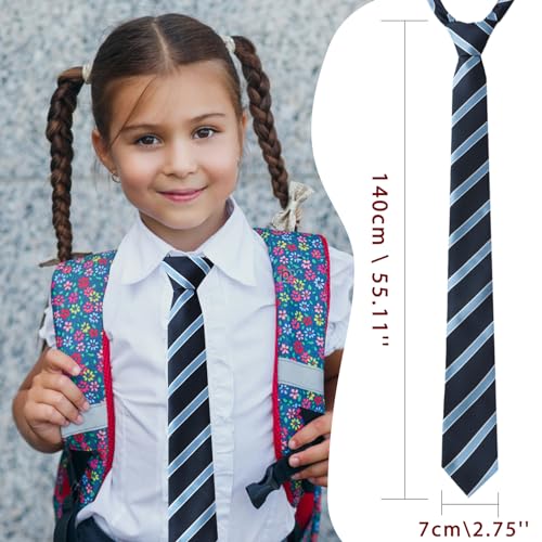 Luckyvestir Ties For Boys, Boys Black/Red/Blue Tie thumb #3