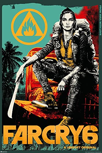 Far Cry 6 Dani Female Character Video Game Gaming Gamer Far Cry Merchandise Collectibles Collectors Edition Far Cry Merch Far Cry 6 Poster Far Cry Game Laminated Dry Erase Wall Poster 24x36