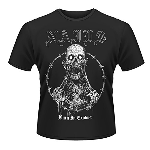 T-Shirt Exodus TSFB Plastic Head Nails Burn fini les cols détendus