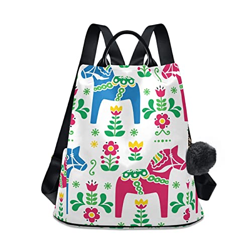 Preisvergleich Produktbild Damen Daypacks Rucksack Geldbörse Anti-Diebstahl Damen College Schultasche Schultertasche, Multi 18