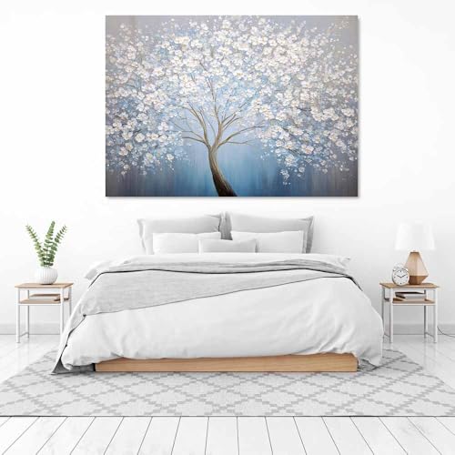 Arbre de vie bleu tableau sur toile pour harmoniser votre maison