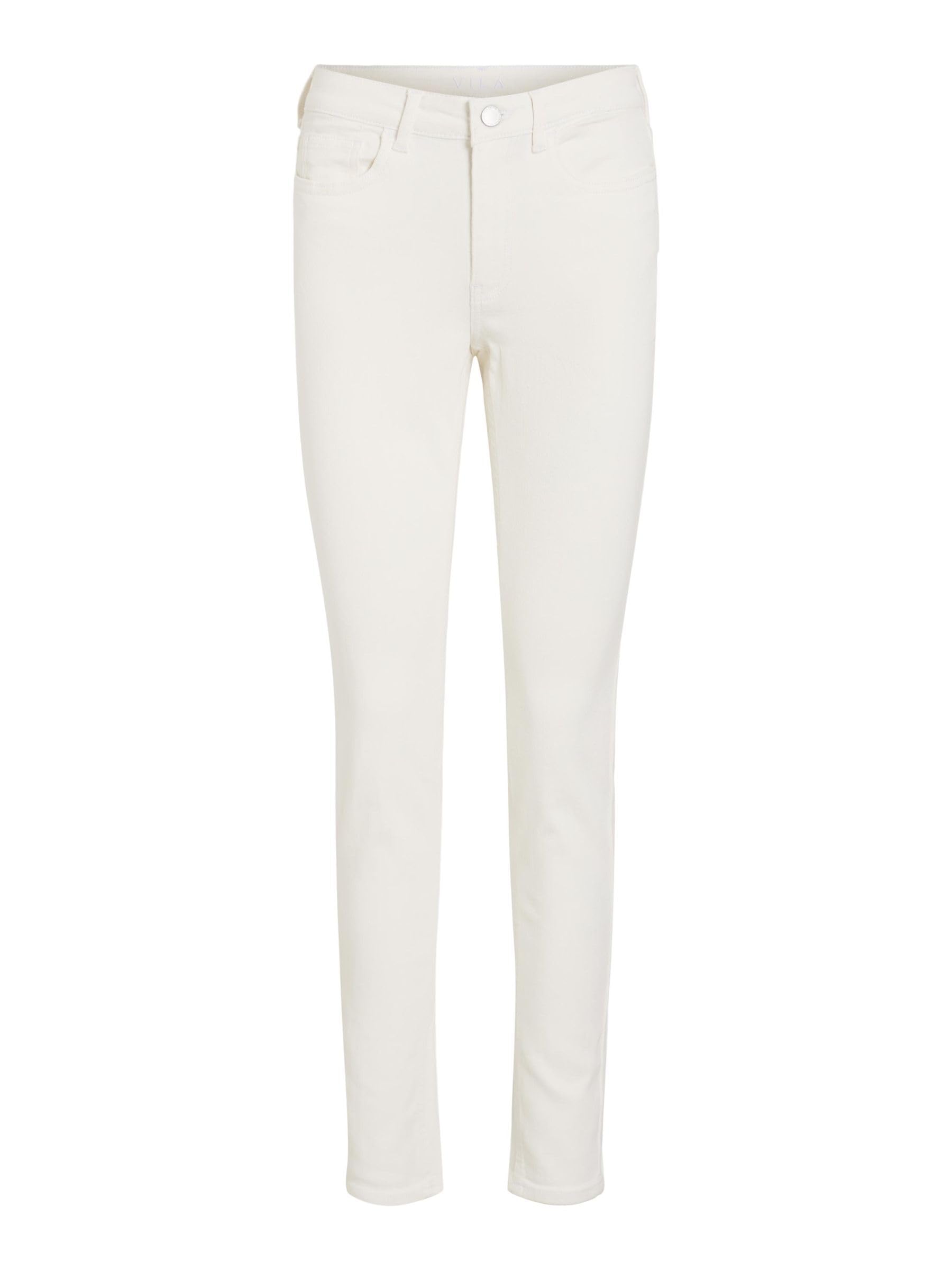 Vila Visarah Rw Skinny Jeans White Emy-Noos, White (White Denim), L / 30L