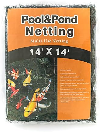 Gardener House Small Pool and Pond Net-Cleaning the pool or water feature- Repel debris and leaves- 14x 14ft