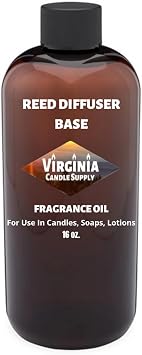 Reed Diffuser Base UnScented 16 oz Bottle transforms Fragrance and Essential Oils into Reed Diffuser Oils.