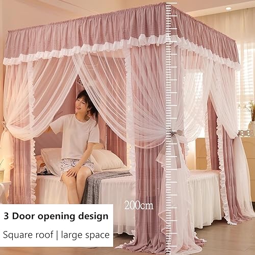 Mosquitera con dosel para dormitorio individual en verano 5