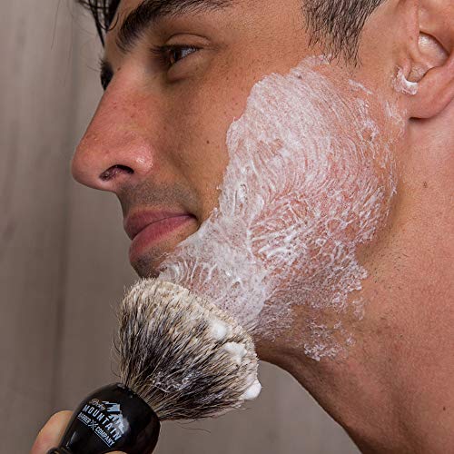 Shaving Soap - Traditional 100% Natural Cedar Spice Shave Soap - Long Lasting 3.7 oz for Rich & Thick Lather Shaving Cream - For All Skin Types - Made with Shea Butter & Cinnamon Leaf Oil