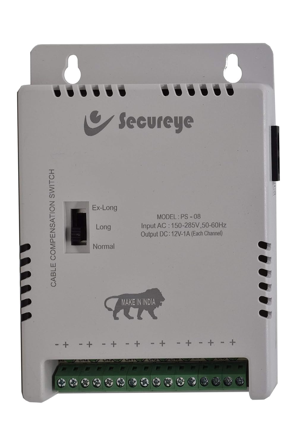 Secureye Security Camera's CCTV Power Supply for 8Channel (12V 10Amp) SMPS-image-3
