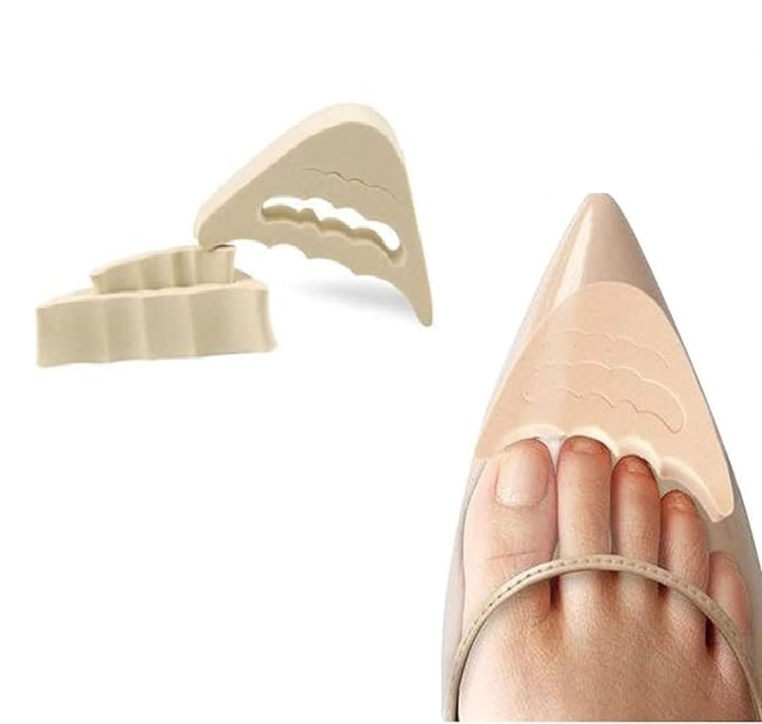 WEELZONE Heel Grips Liner Cushion Inserts for Loose Shoes Heel Pads Snugs for Shoe Men Women Shoe Bite Protector Foot Pad Shoe Tape Self-Adhesive Foot Care Protector Grip (Beige - Triangle) (B0DBHKHXLV) Amazon Price History, Amazon Price Tracker