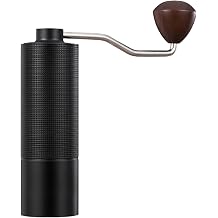 Handheld Chestnut C2 Coffee Grinder, Black Matte Finish, CNC Machined Steel Core, Compact, Ideal for Home, Travel