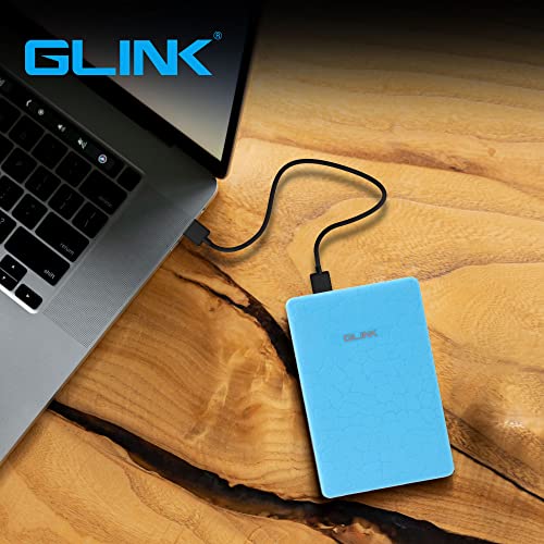 Image of GLINK GHD009-2.5 inch USB 2.0 Premium External HDD Enclosure Case Cover for SATA SSD HDD | High Speed Upto 480 MBPS | Tool Free Installation | White