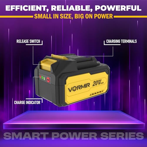 Image of iBELL VORMIR SMART POWER SERIES 18.5V 4.0Ah Li-ion Battery | High-Capacity Rechargeable Battery Pack | Compatible with All SPS Series Tools - VR LXV2B 18560