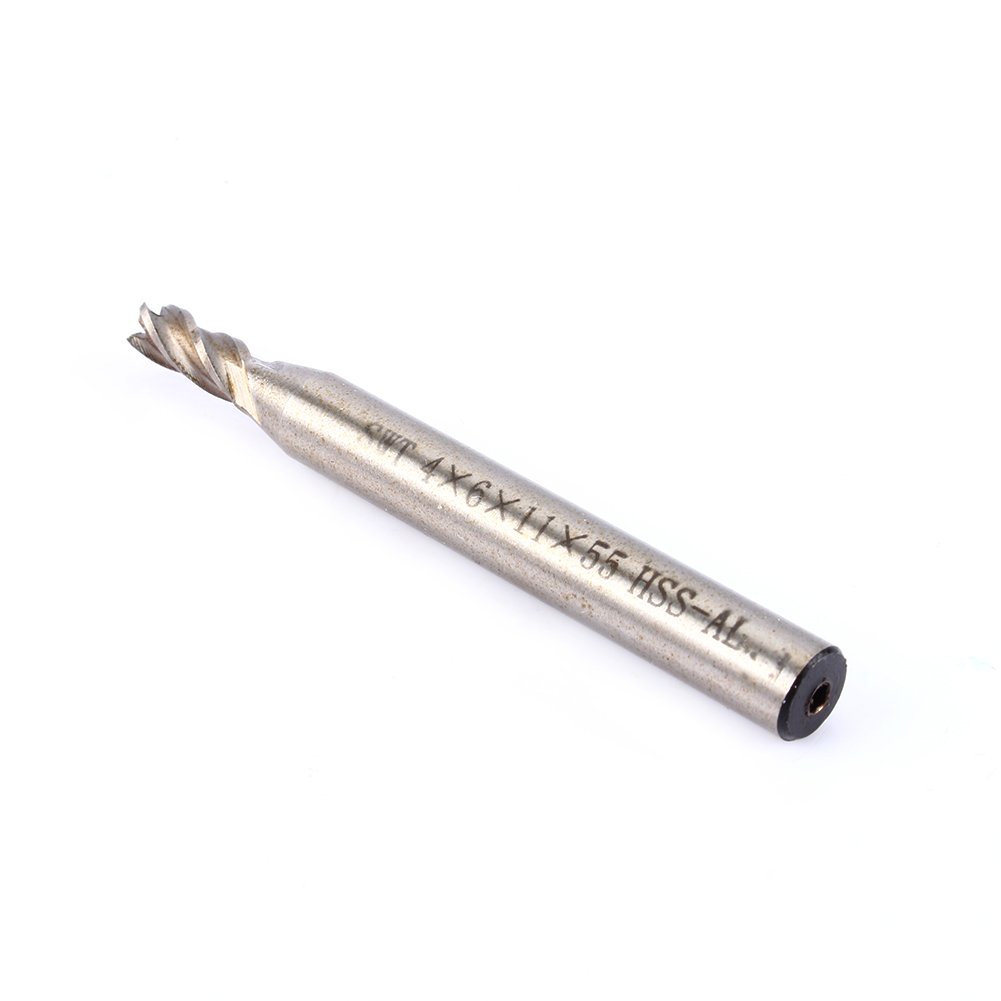 Vikda HSS Co Router Bits Single Flute End Mill Milling Cutter - End