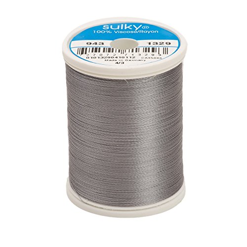 Hilo Rayon Sulky 850 yd 40wt Gris Oscuro miniatura 1